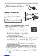 Предварительный просмотр 29 страницы Hitachi CP-WUX645N Operating Manual