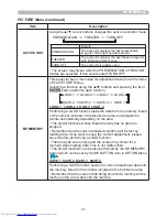 Предварительный просмотр 40 страницы Hitachi CP-WUX645N Operating Manual