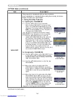 Предварительный просмотр 61 страницы Hitachi CP-WUX645N Operating Manual