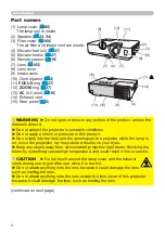 Preview for 4 page of Hitachi CP-WX2542WN User Manual