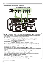 Preview for 14 page of Hitachi CP-WX2542WN User Manual