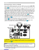 Предварительный просмотр 21 страницы Hitachi CP-WX3011N User Manual – Operating Manual