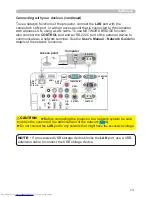 Предварительный просмотр 22 страницы Hitachi CP-WX3011N User Manual – Operating Manual