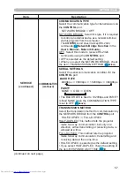 Предварительный просмотр 66 страницы Hitachi CP-WX3011N User Manual – Operating Manual