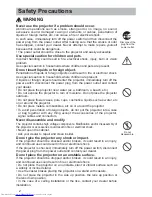 Preview for 3 page of Hitachi CP-WX3014WN Operating Manual