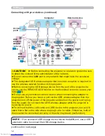 Preview for 21 page of Hitachi CP-WX3014WN Operating Manual