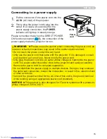 Preview for 24 page of Hitachi CP-WX3014WN Operating Manual