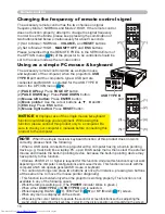 Preview for 27 page of Hitachi CP-WX3014WN Operating Manual