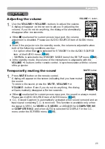 Preview for 23 page of Hitachi CP-WX3030WN Operating Manual