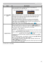 Preview for 57 page of Hitachi CP-WX3030WN Operating Manual