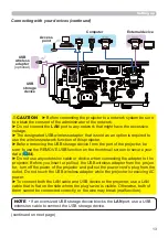 Preview for 13 page of Hitachi CP-WX30LWN User'S Manual And Operating Manual