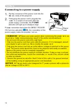 Preview for 16 page of Hitachi CP-WX30LWN User'S Manual And Operating Manual