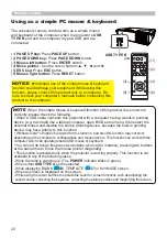 Preview for 20 page of Hitachi CP-WX30LWN User'S Manual And Operating Manual