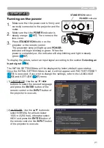 Preview for 21 page of Hitachi CP-WX30LWN User'S Manual And Operating Manual