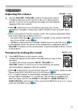 Preview for 23 page of Hitachi CP-WX30LWN User'S Manual And Operating Manual