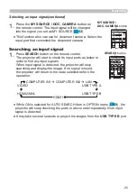 Preview for 25 page of Hitachi CP-WX30LWN User'S Manual And Operating Manual