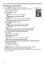 Preview for 26 page of Hitachi CP-WX30LWN User'S Manual And Operating Manual