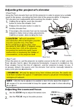 Preview for 27 page of Hitachi CP-WX30LWN User'S Manual And Operating Manual