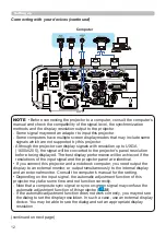 Предварительный просмотр 12 страницы Hitachi CP-WX3530WN Operating Manual