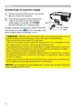 Предварительный просмотр 16 страницы Hitachi CP-WX3530WN Operating Manual