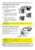 Предварительный просмотр 17 страницы Hitachi CP-WX3530WN Operating Manual