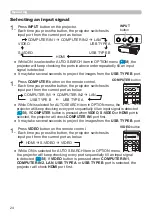 Предварительный просмотр 24 страницы Hitachi CP-WX3530WN Operating Manual