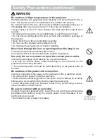 Предварительный просмотр 4 страницы Hitachi CP-WX4021N User'S Manual And Operating Manual