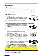 Предварительный просмотр 98 страницы Hitachi CP-WX4021N User'S Manual And Operating Manual