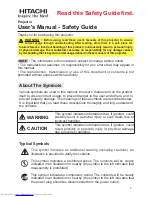 Preview for 2 page of Hitachi CP-WX410 Operating Manual