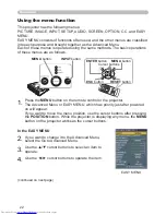 Preview for 31 page of Hitachi CP-WX410 Operating Manual