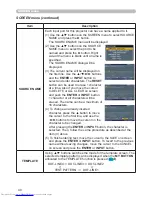 Preview for 49 page of Hitachi CP-WX410 Operating Manual