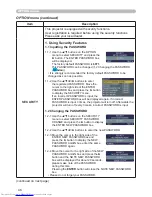 Preview for 55 page of Hitachi CP-WX410 Operating Manual