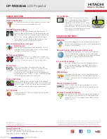 Preview for 2 page of Hitachi CP-WX8255A  guide Brochure & Specs