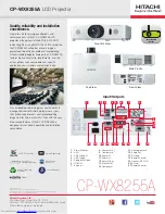 Preview for 3 page of Hitachi CP-WX8255A  guide Brochure & Specs