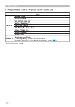 Preview for 60 page of Hitachi CP-WX9210 Network Manual