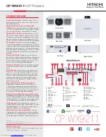 Предварительный просмотр 3 страницы Hitachi CP-WX9211 Brochure & Specs