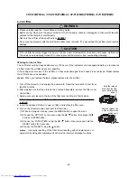 Preview for 21 page of Hitachi CP-X1200W Service Manual