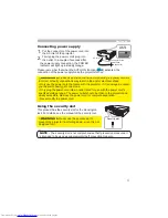 Предварительный просмотр 11 страницы Hitachi CP-X2 series User Manual