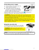 Preview for 11 page of Hitachi CP-X2 series User'S Manual And Operating Manual