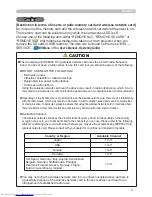 Preview for 3 page of Hitachi CP-X2 - XGA LCD Projector User Manual