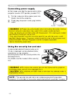 Preview for 12 page of Hitachi CP-X200 CP-X300 Operating Manual