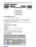 Предварительный просмотр 7 страницы Hitachi CP-X201 User Manual