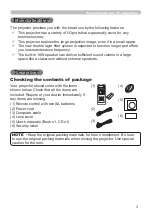 Preview for 12 page of Hitachi CP-X2010 series User'S Manual And Operating Manual