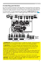 Preview for 18 page of Hitachi CP-X2010 series User'S Manual And Operating Manual