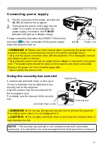 Preview for 20 page of Hitachi CP-X2010 series User'S Manual And Operating Manual