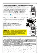 Preview for 22 page of Hitachi CP-X2010 series User'S Manual And Operating Manual