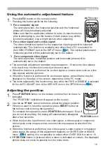 Preview for 28 page of Hitachi CP-X2010 series User'S Manual And Operating Manual