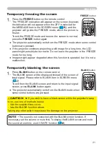 Preview for 30 page of Hitachi CP-X2010 series User'S Manual And Operating Manual