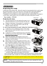 Preview for 62 page of Hitachi CP-X2010 series User'S Manual And Operating Manual