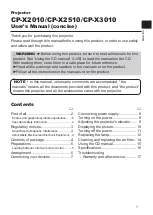 Preview for 77 page of Hitachi CP-X2010 series User'S Manual And Operating Manual